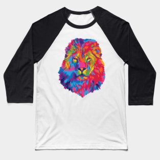 Rainbow Lion's Stare Baseball T-Shirt